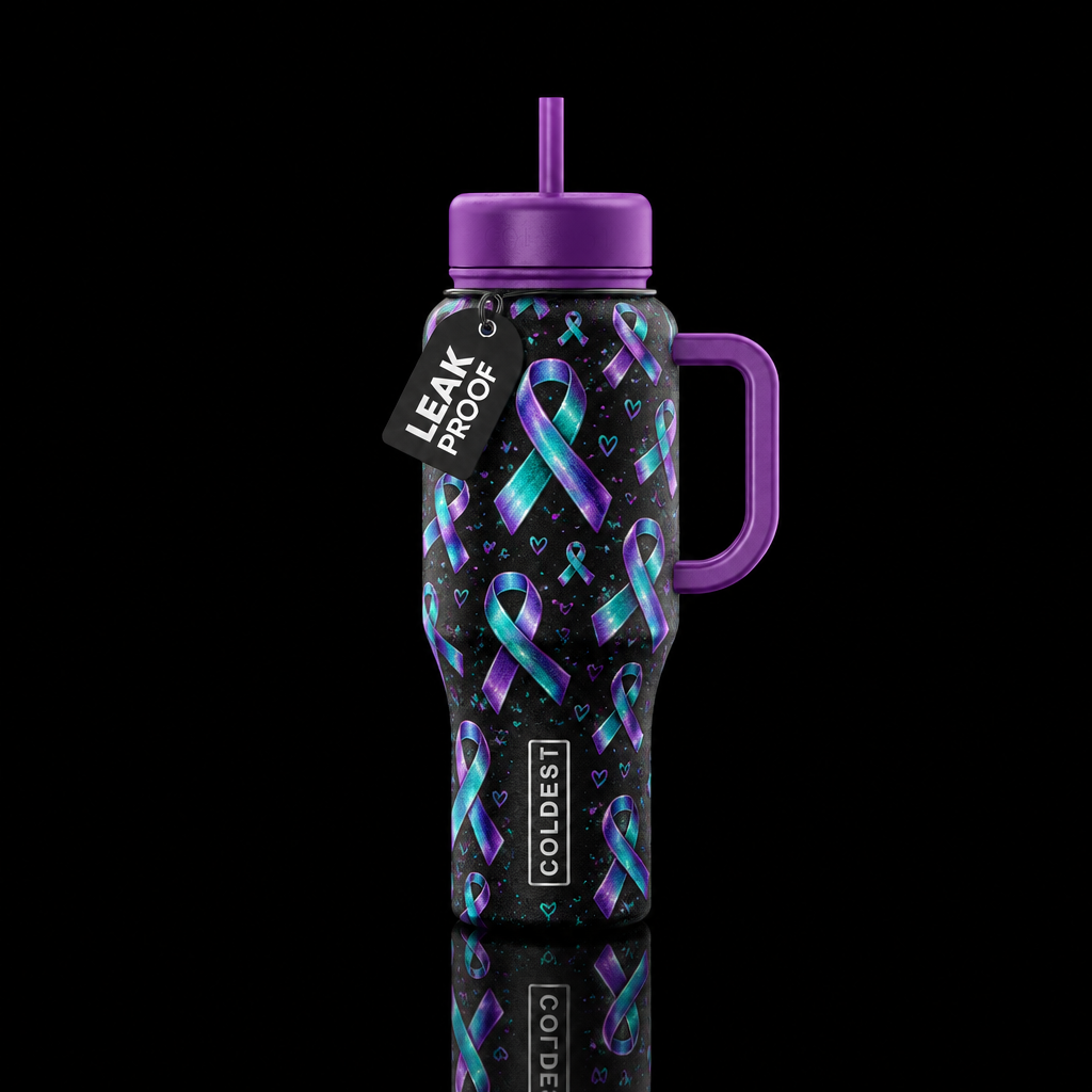 Suicide Awareness cup water bottle design