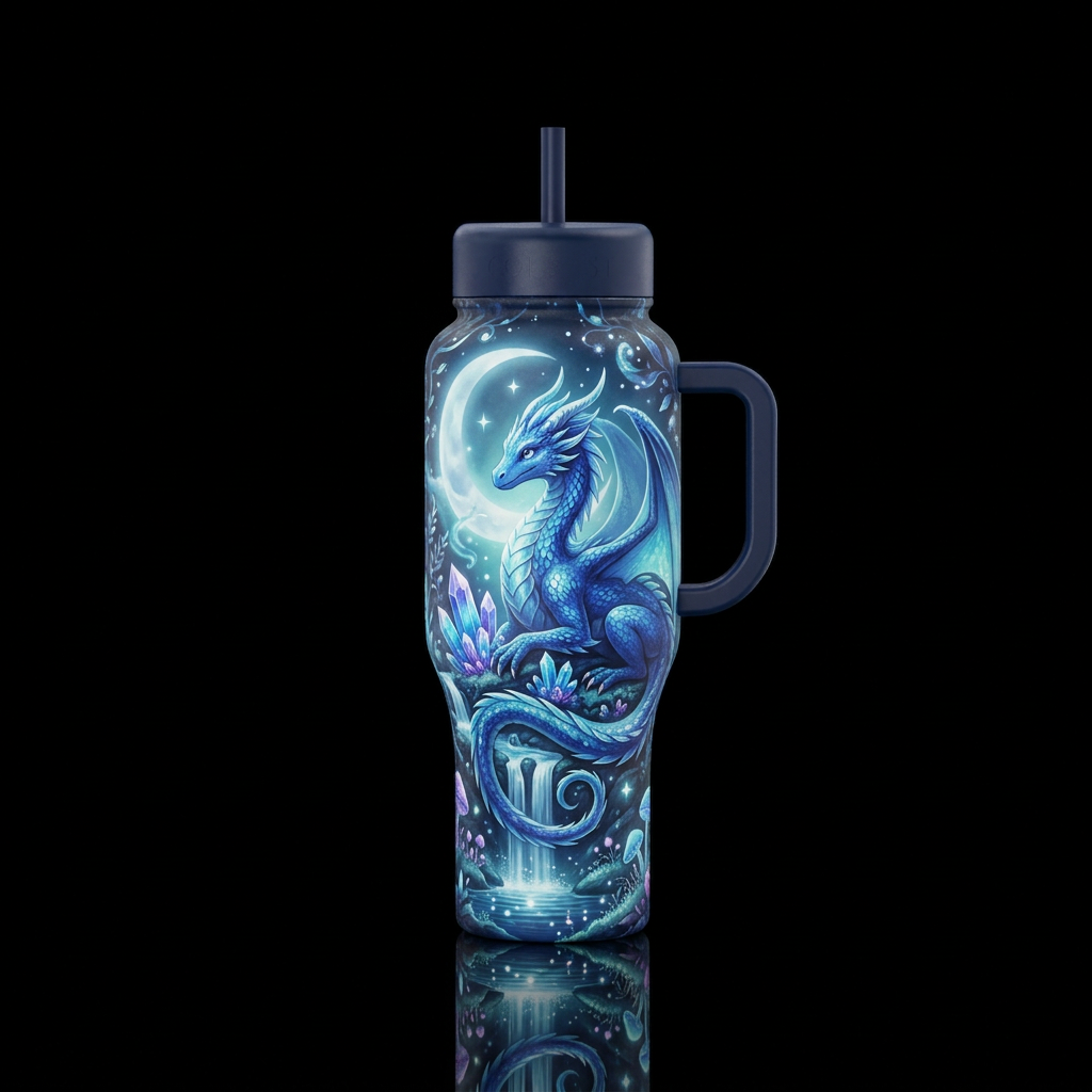 Sapphira’s Realm water bottle design