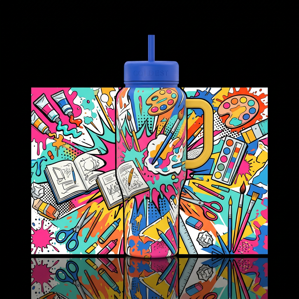 Art Shock water bottle design