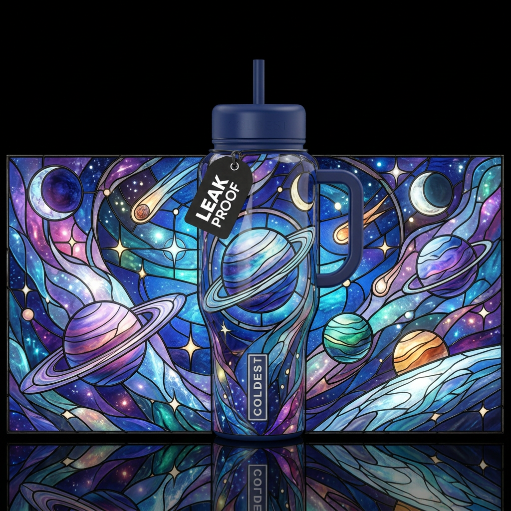 Celestial Current water bottle design
