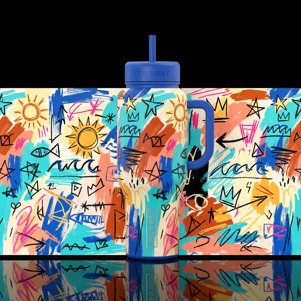Sun Riot water bottle design