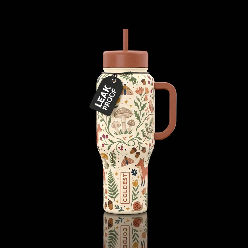 Forest Jubilee water bottle design