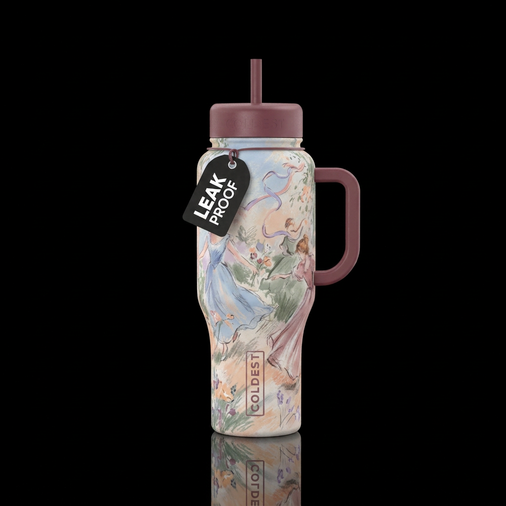Pastel Reverie water bottle design