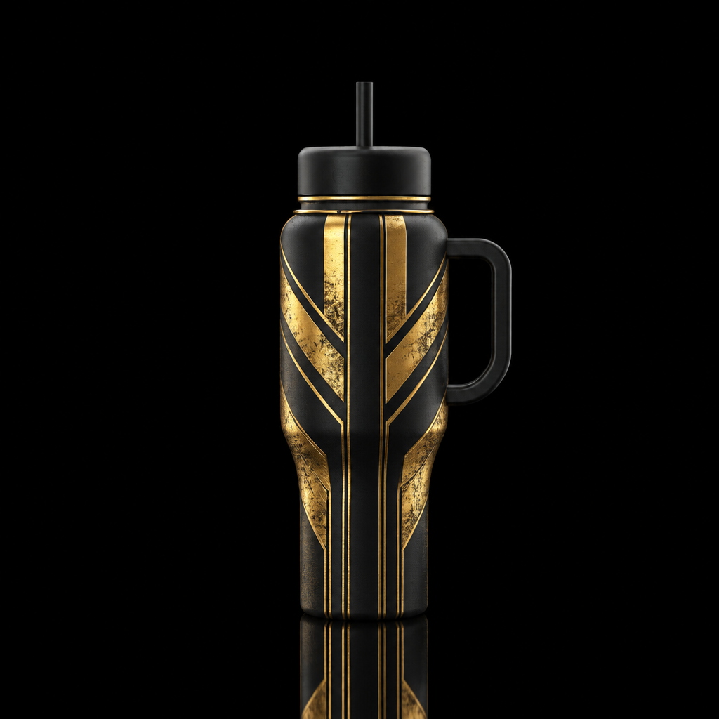 Gilded Valor water bottle design