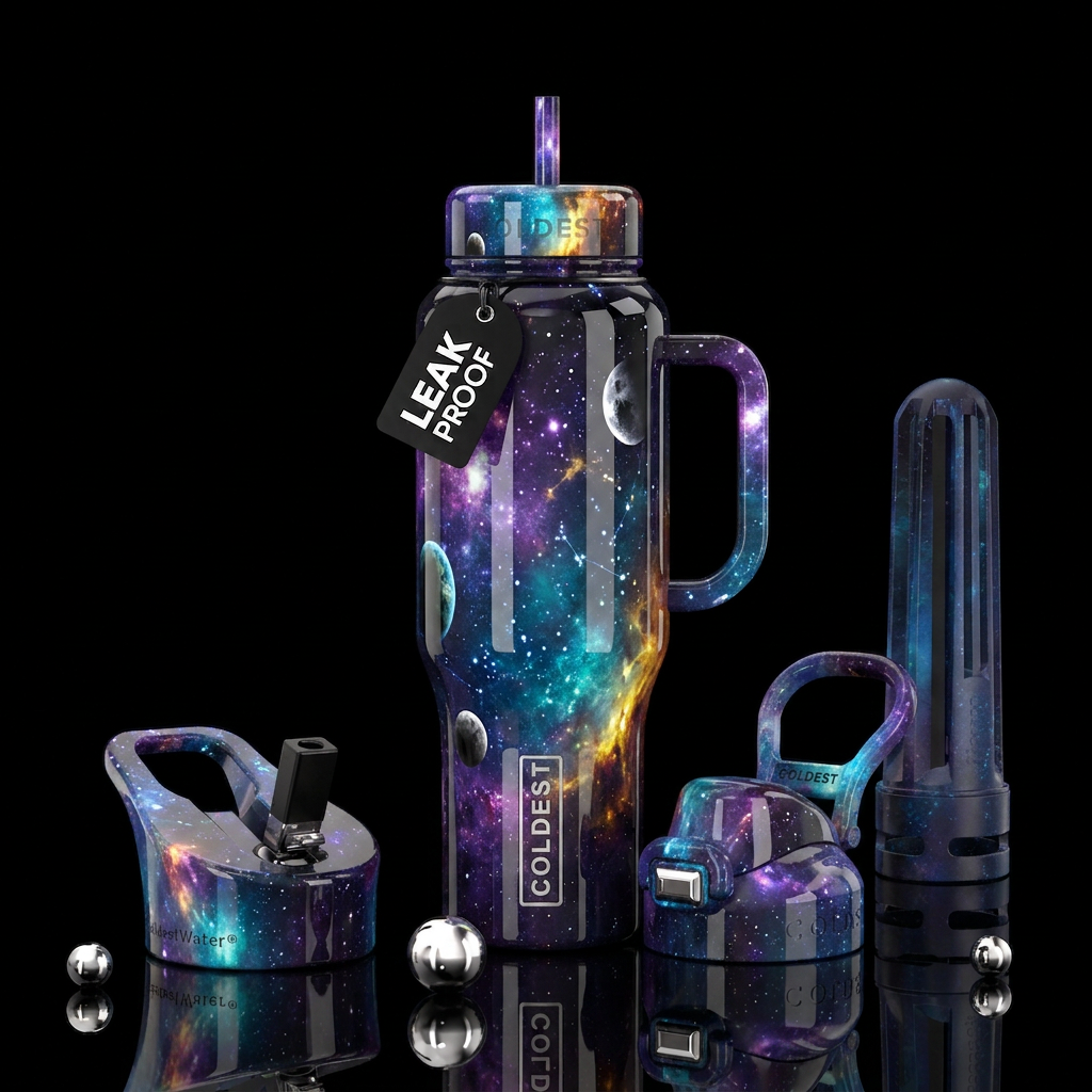 Lost in Space water bottle design