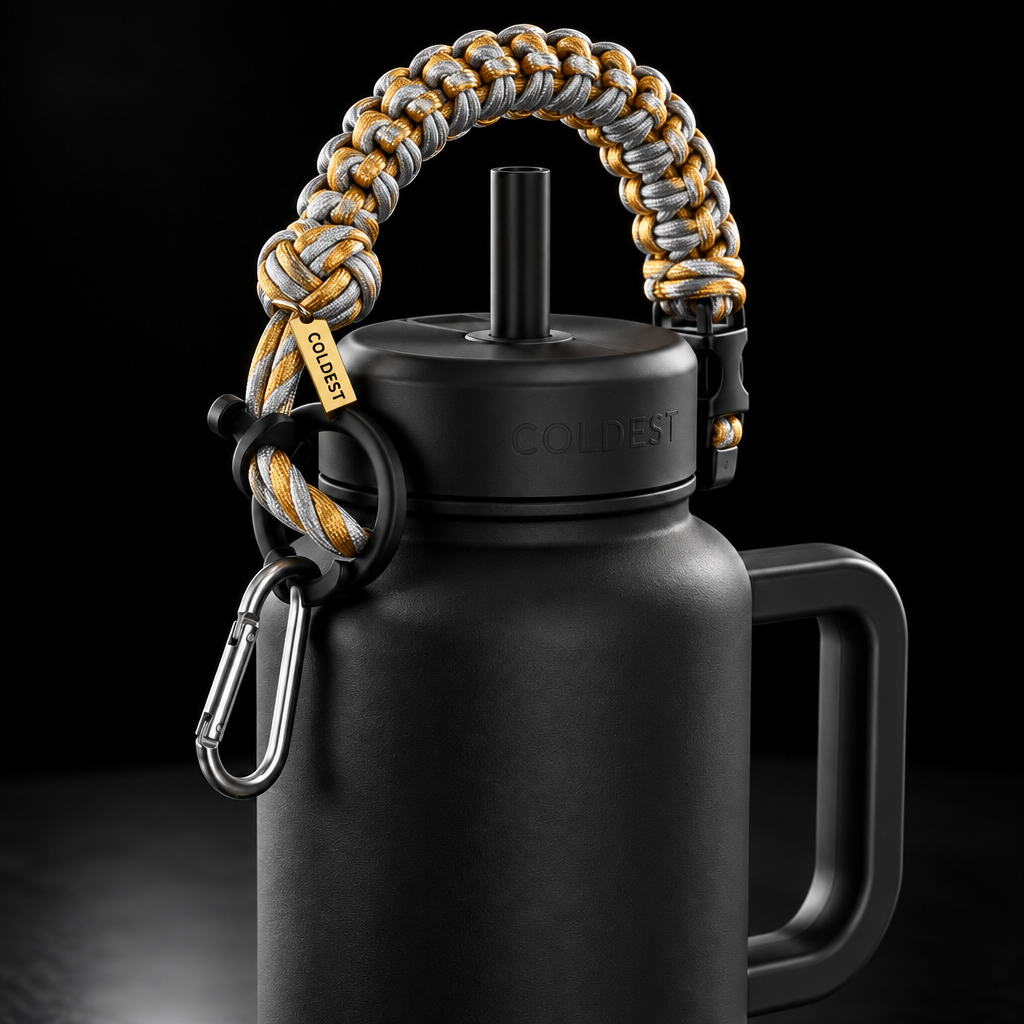 golden silver water bottle design
