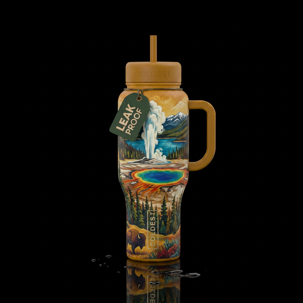 Yellowstone water bottle design