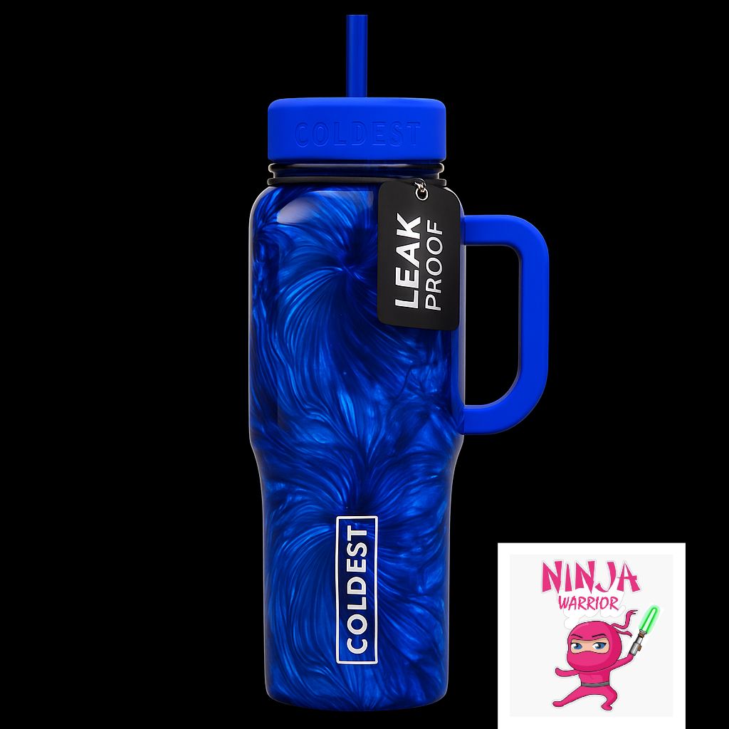 Sapphire Blue water bottle design