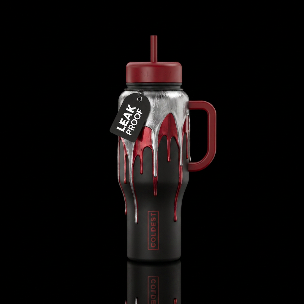 Paint Drip water bottle design