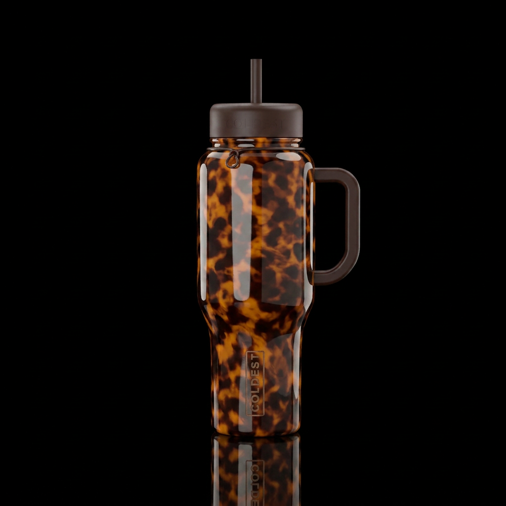 Tortoise shell water bottle design