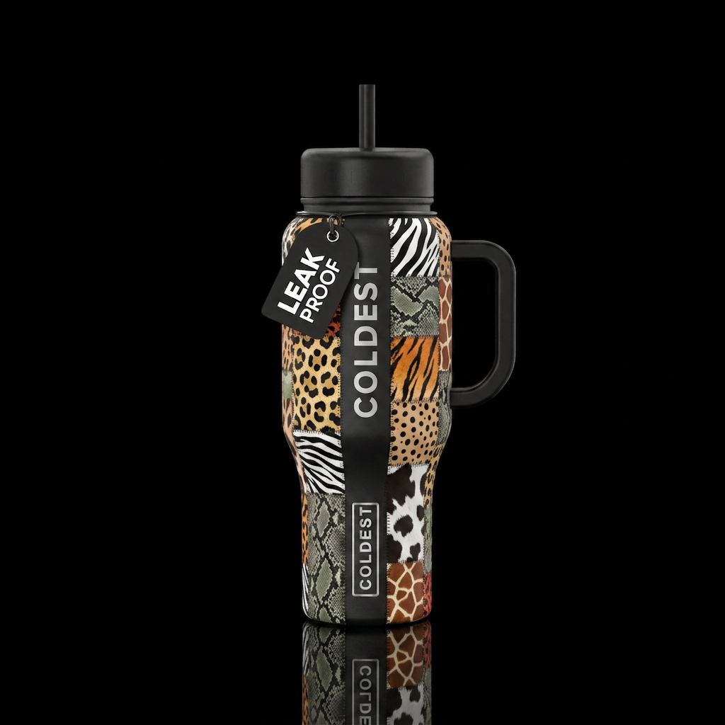 Jungle Vibes water bottle design