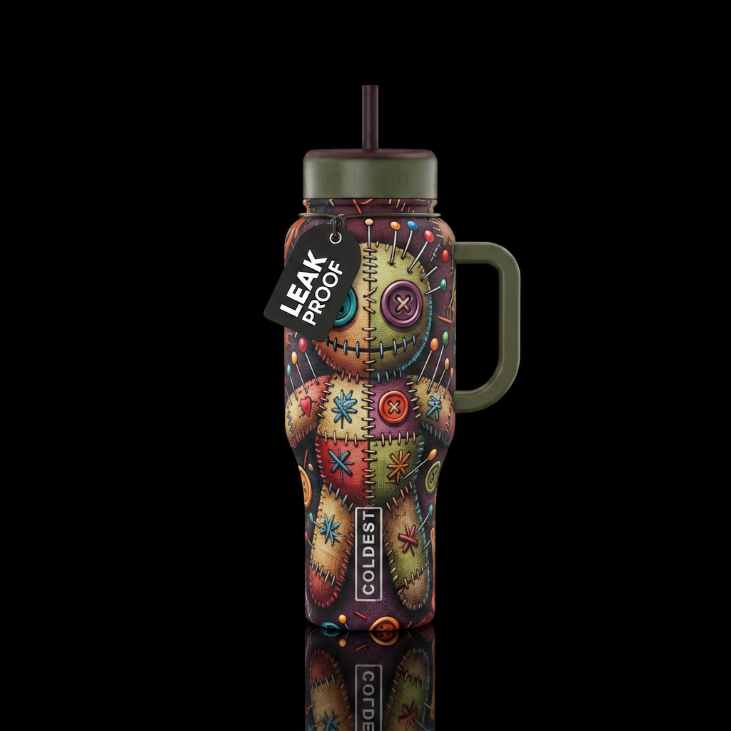 Voodoo Doll water bottle design