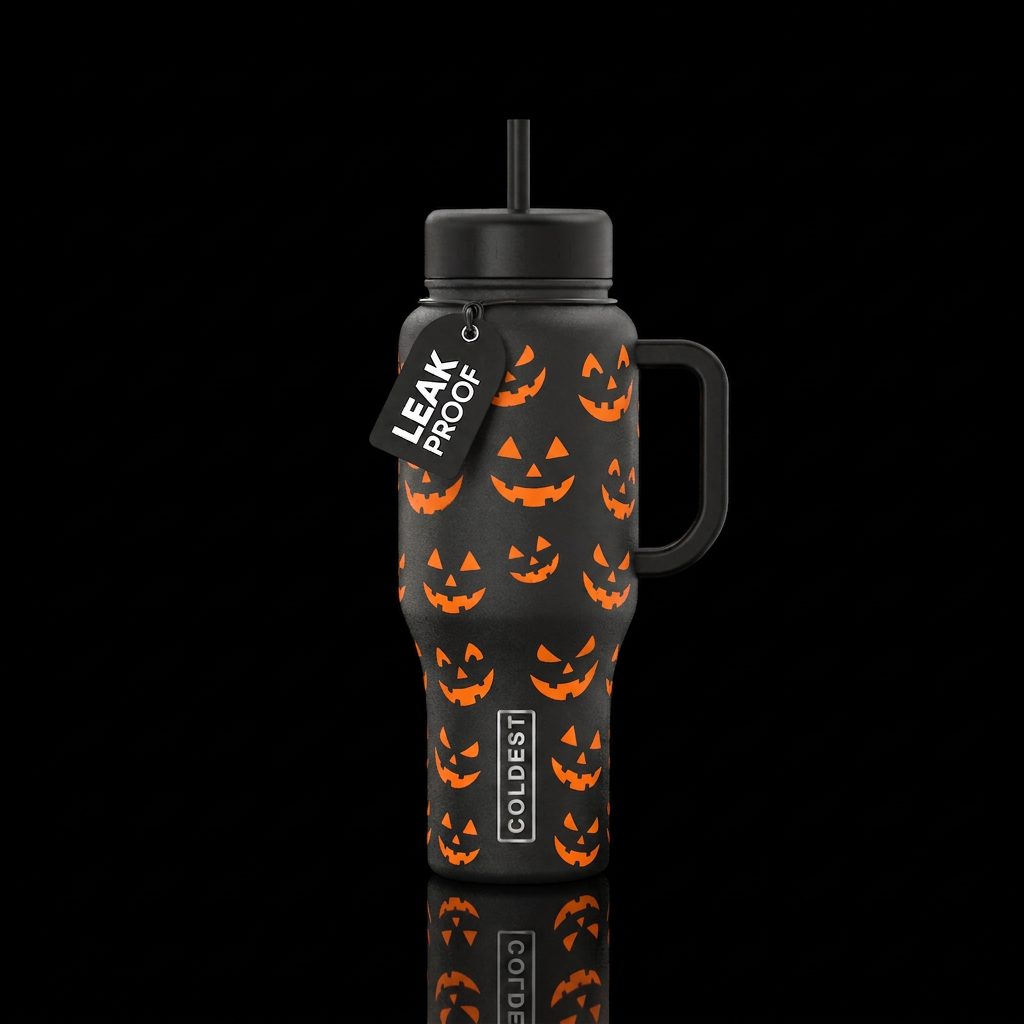 Jack O water bottle design