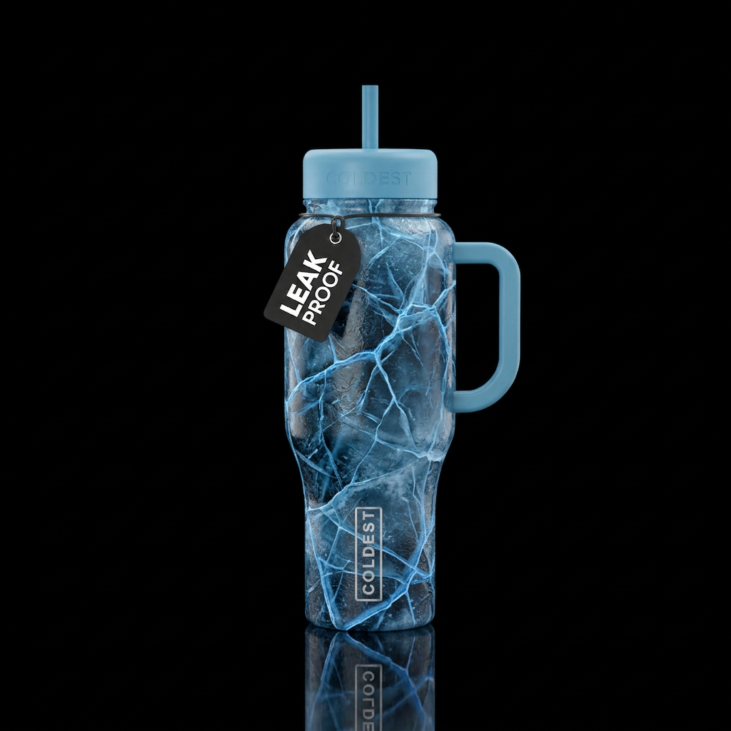 Cracked Ice water bottle design