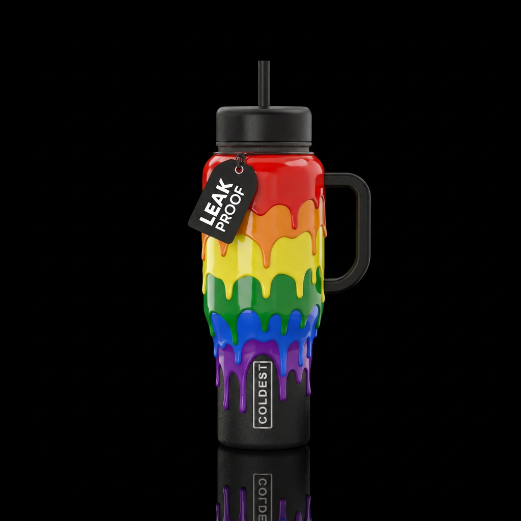 Lets Paint water bottle design