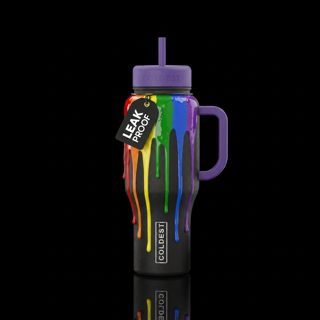 Lets Paint water bottle design