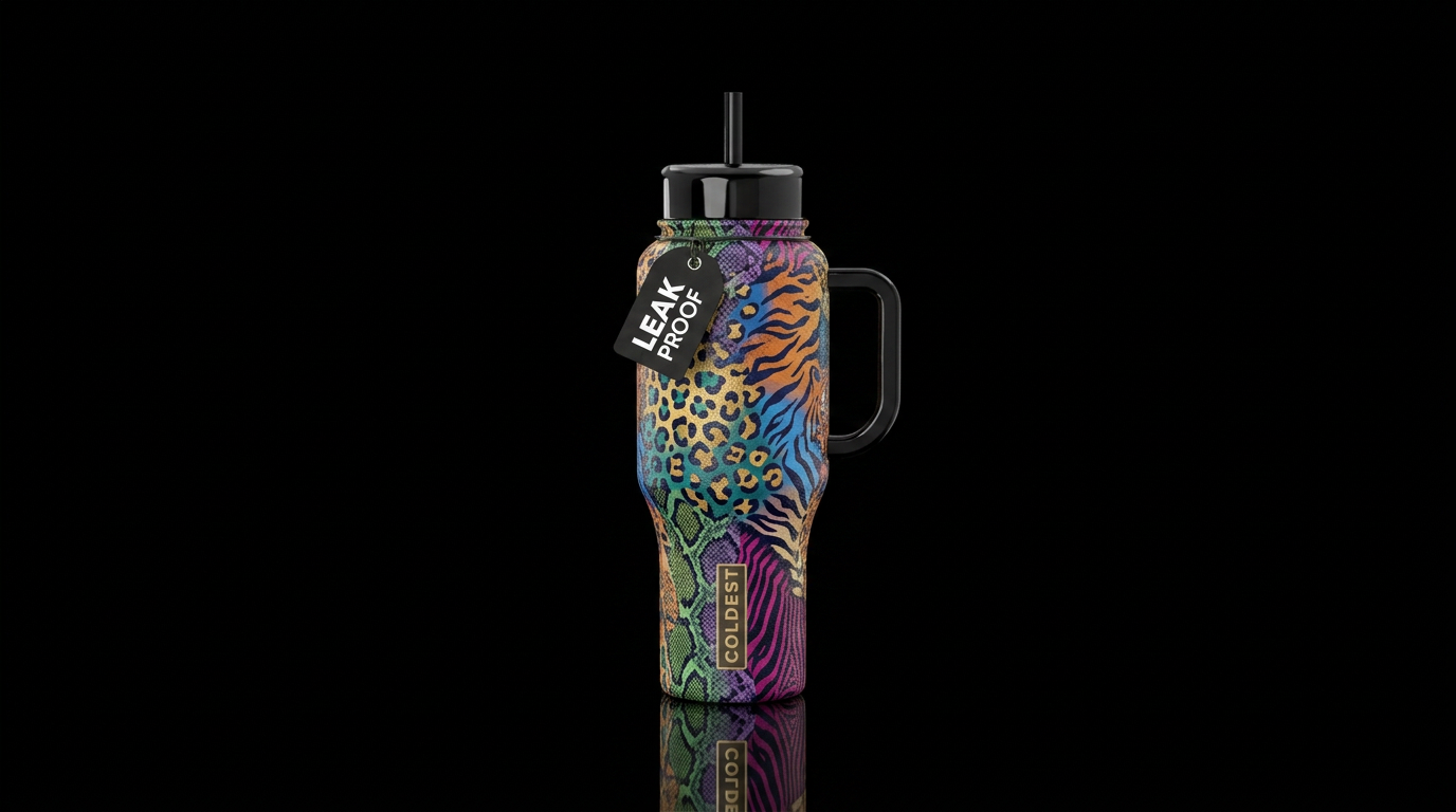 Wild Animals water bottle design