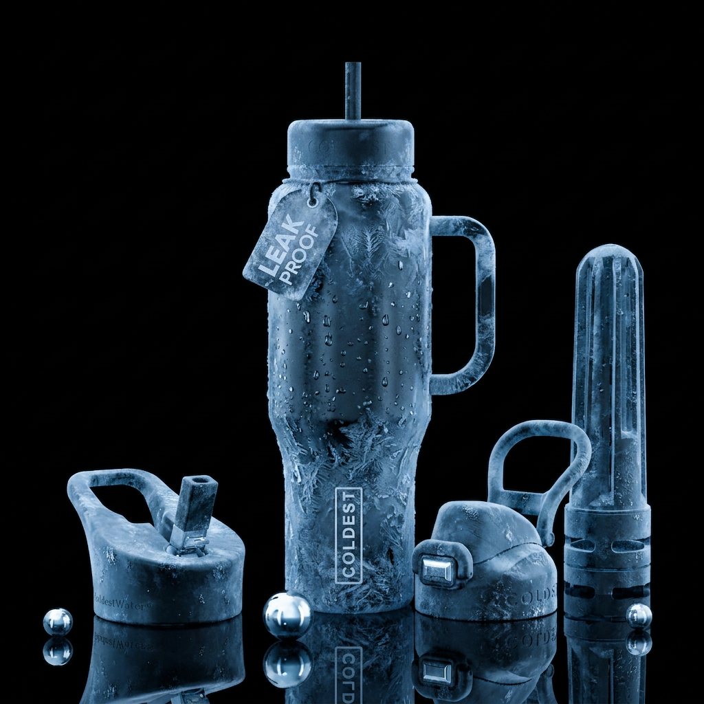 ice cold frozen water bottle design