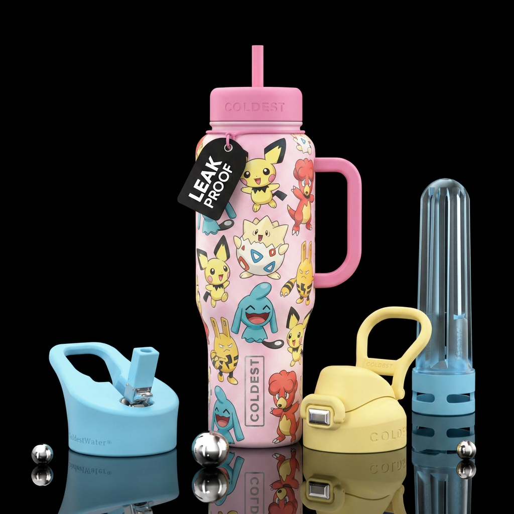 baby pokemon water bottle design