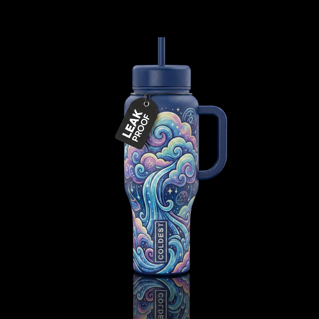 ✨ Stardust Waves ✨ water bottle design