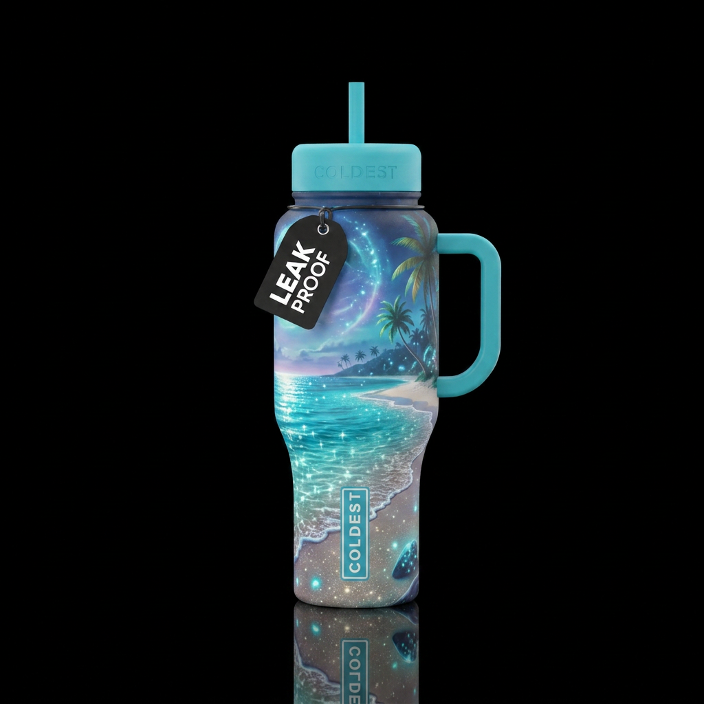 ✨ Starlit Paradise ✨ water bottle design