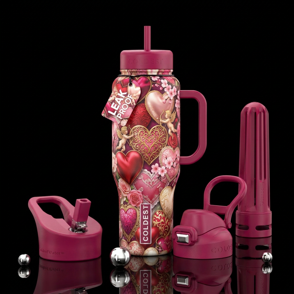 valentines water bottle design