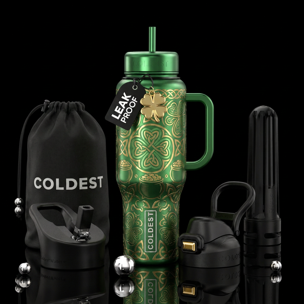 St patricks day water bottle design