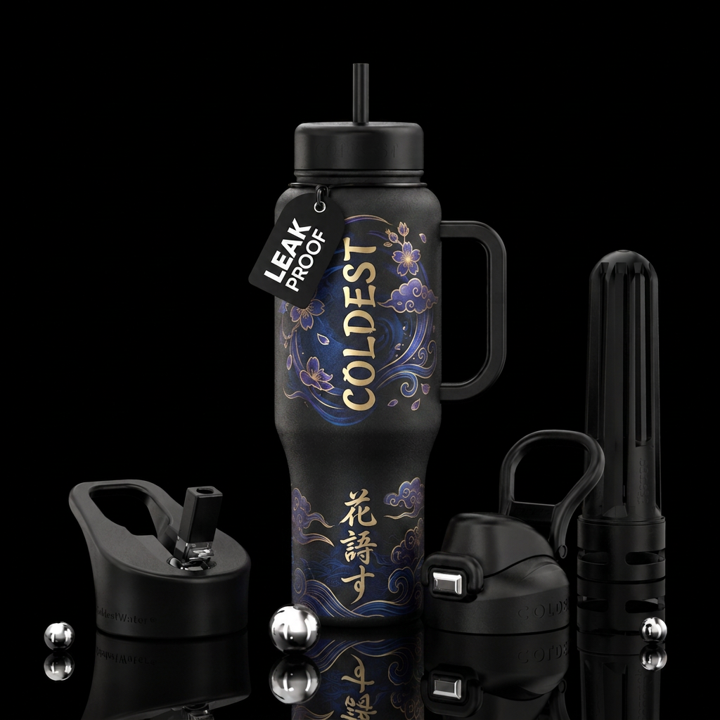magical, japanese water bottle design