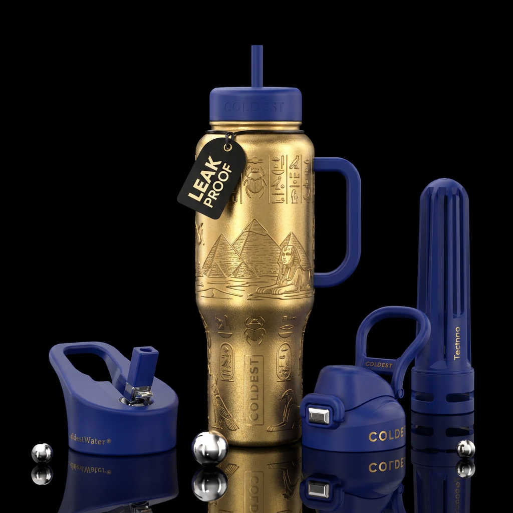 Egypt water bottle design