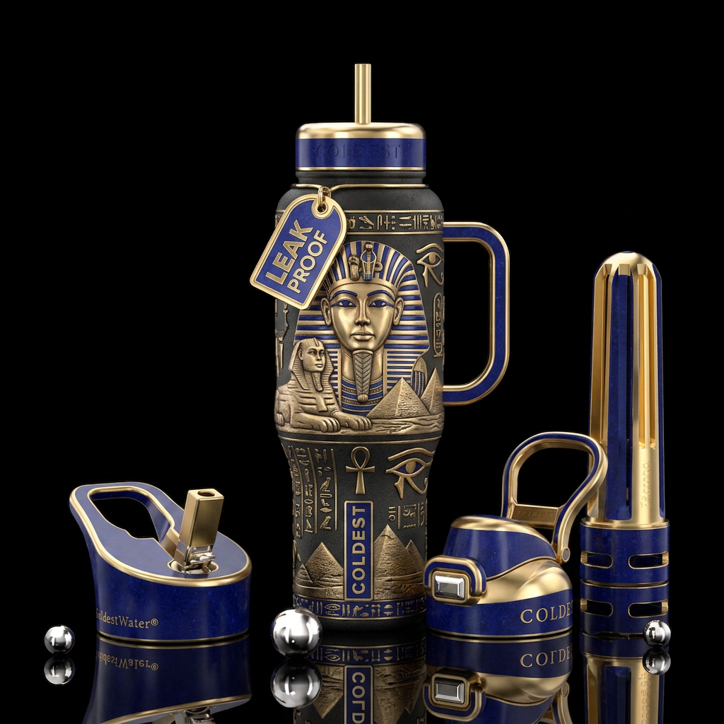 Egypt water bottle design