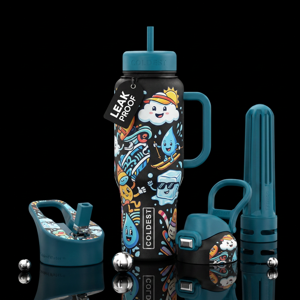 Cartoons water bottle design