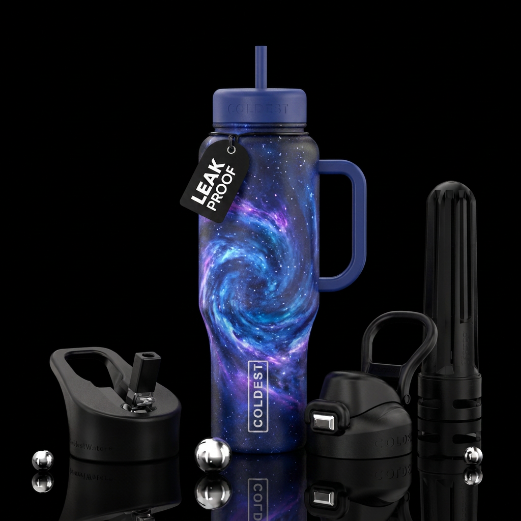 Blueberry nova water bottle design
