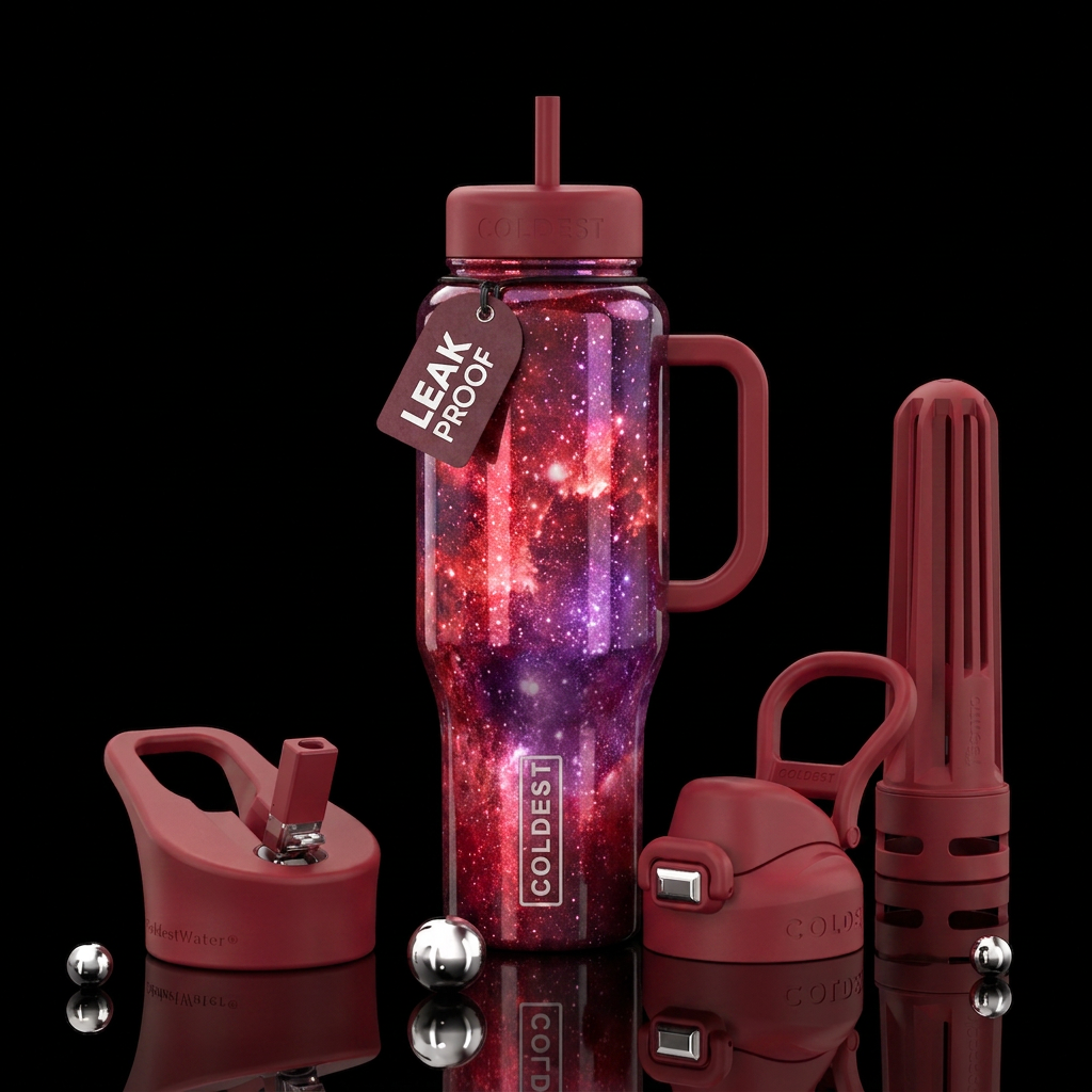Strawberry nova water bottle design