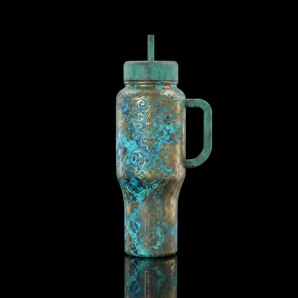 old, realism, beautiul water bottle design