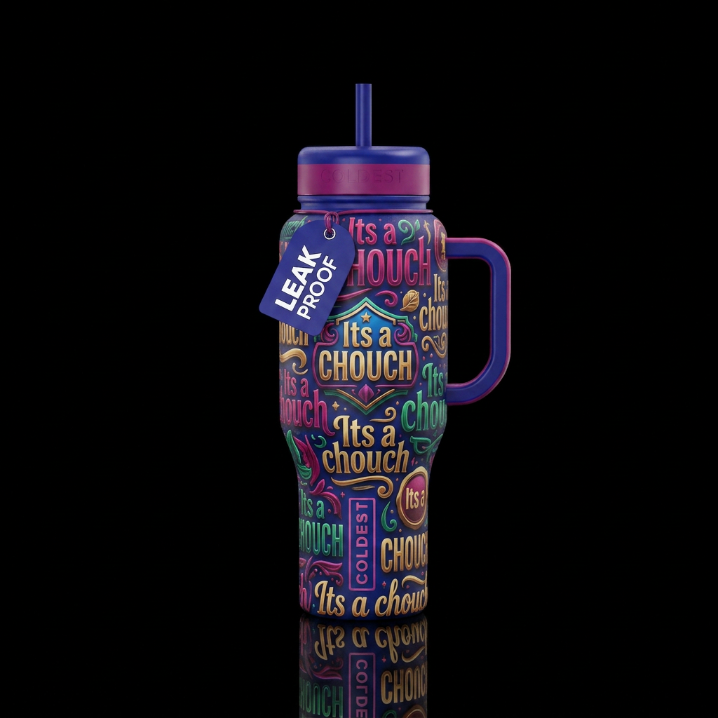 "Its a chouch" water bottle design