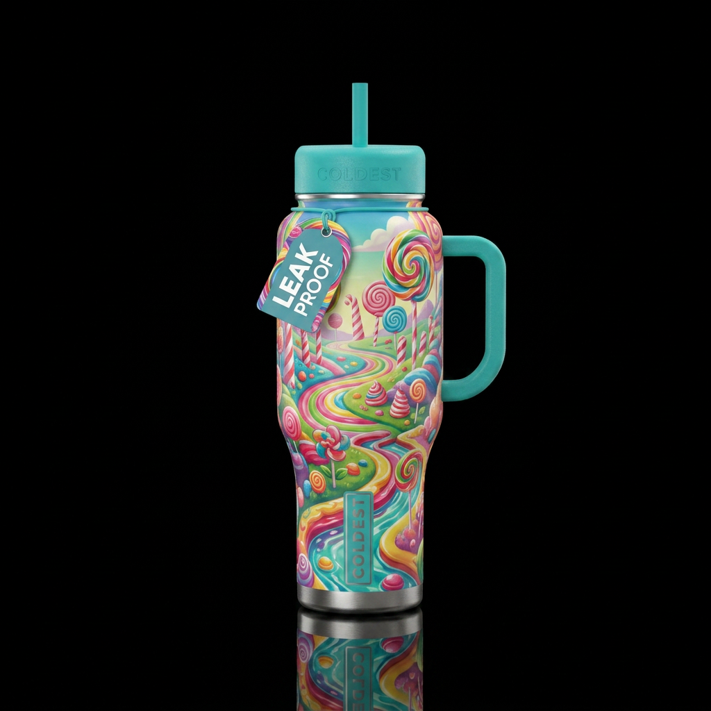 lollipop, hidden realm water bottle design