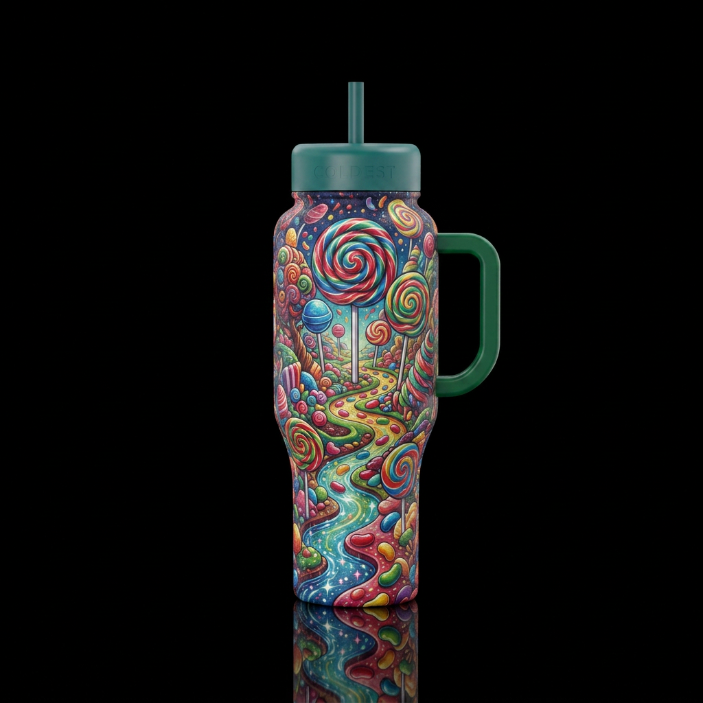 lollipop, hidden realm water bottle design