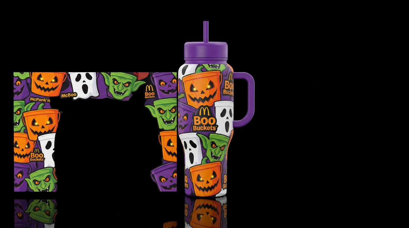 McDonald's boo buckets water bottle design