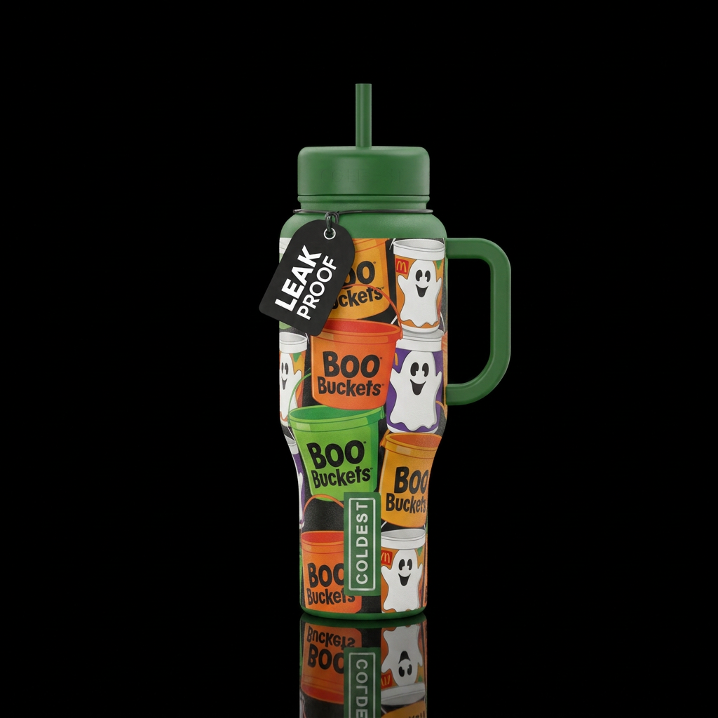 McDonald's boo buckets water bottle design