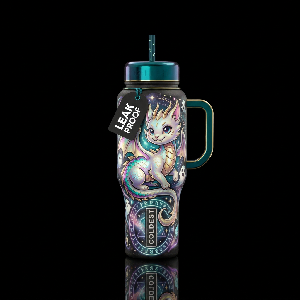 shiny, scary, funny, beautiul, magical water bottle design