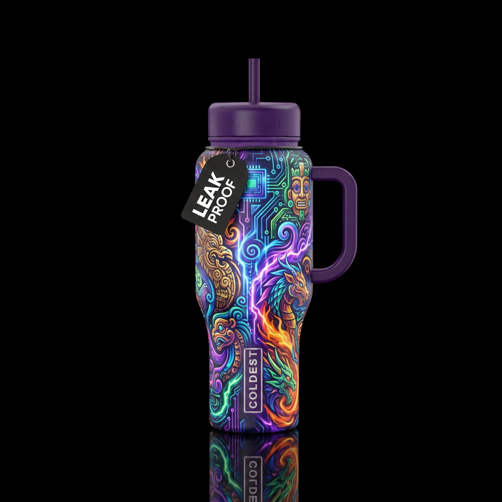 beautiul, funny, ancient, modern, electric, firery water bottle design