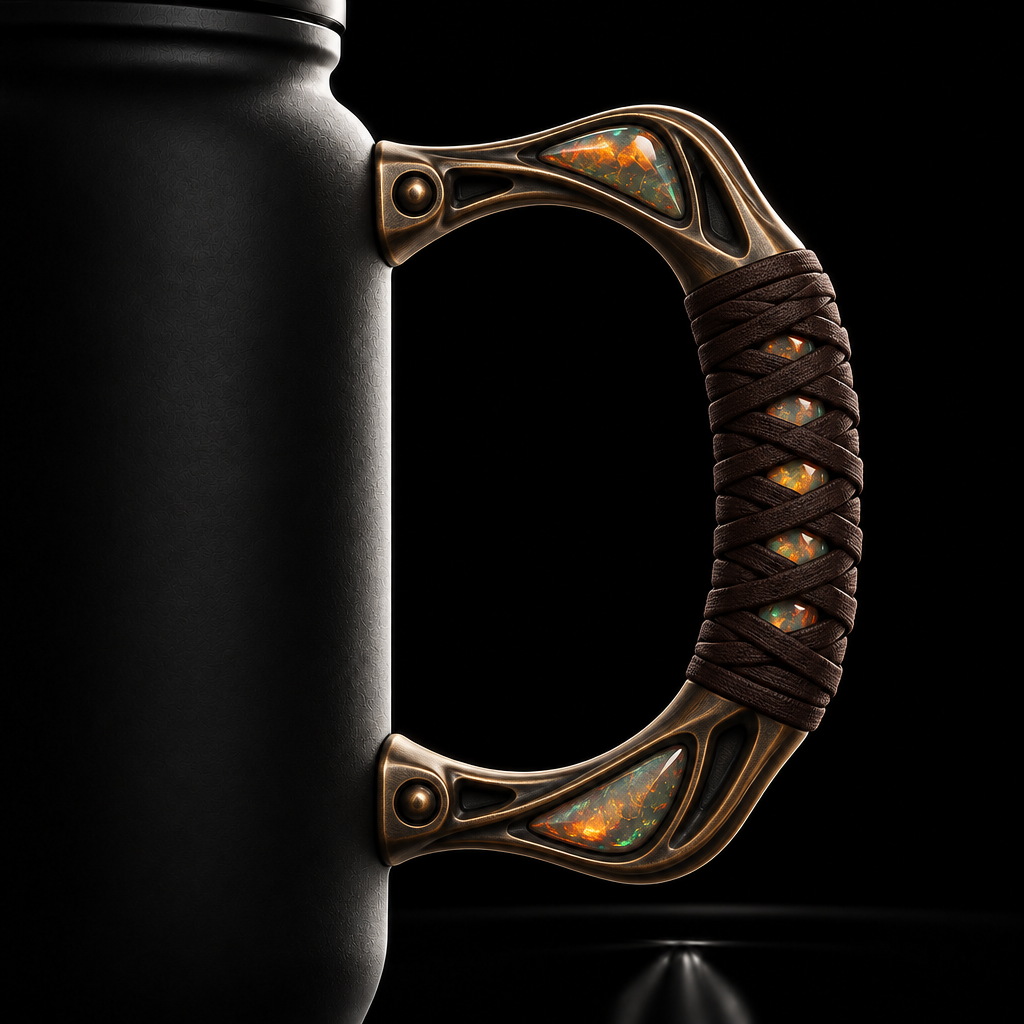 Fire opal water bottle design
