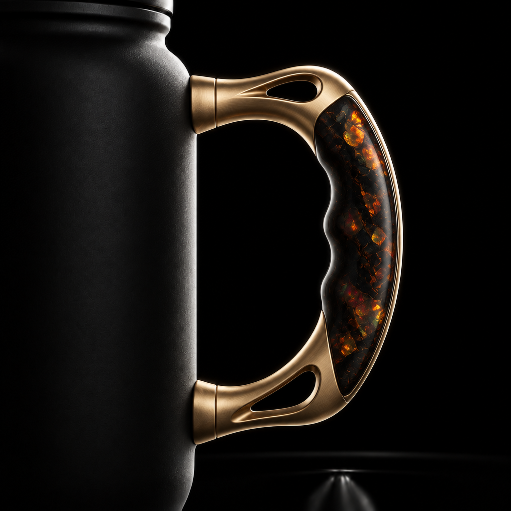 Firey opal water bottle design