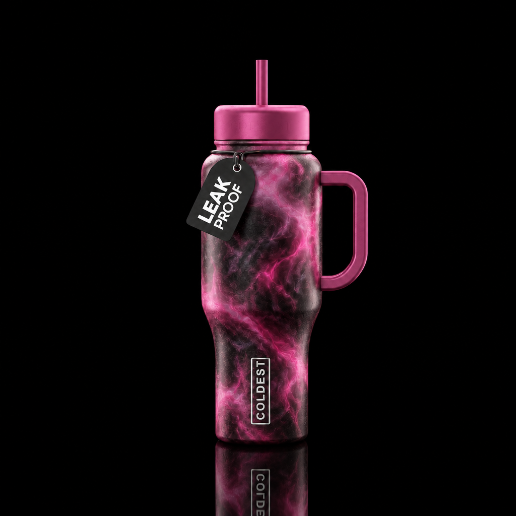 Romanced opal water bottle design