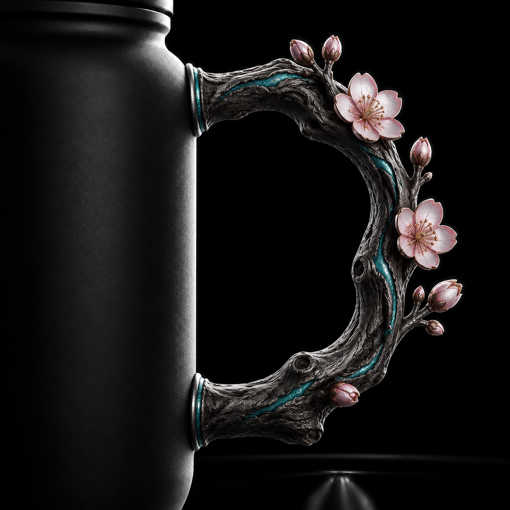 Sakura Bloom water bottle design