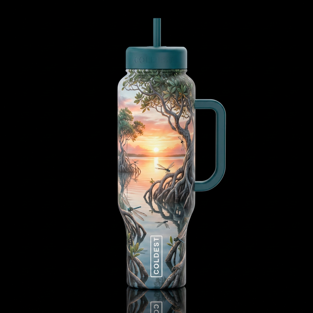 mangrove made stone plants still water nesting dra... water bottle design
