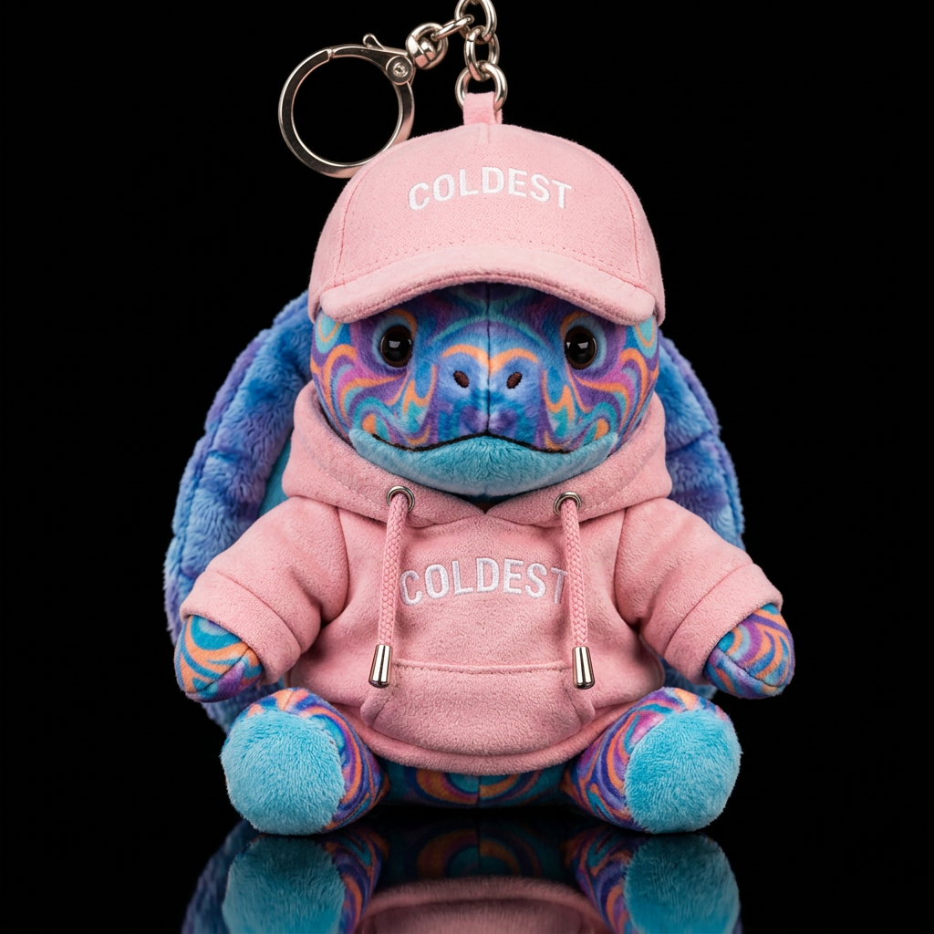 leather back turtle blue purple orange pink turquo... water bottle design