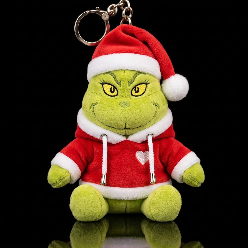 Grinch Christmas water bottle design