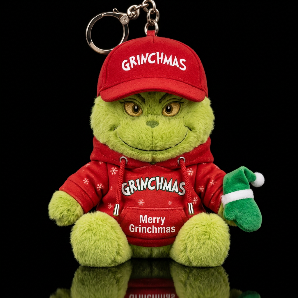 Grinch Christmas water bottle design