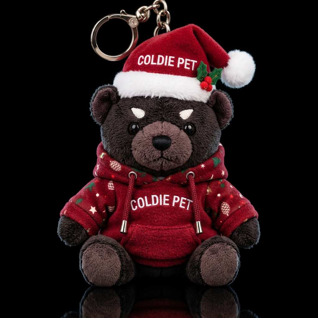 Tasmanian devil Christmas outfit and hat water bottle design